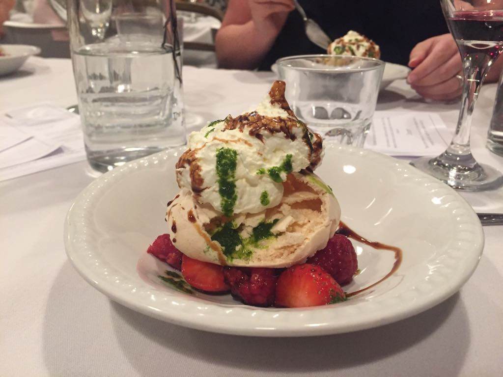 Amazing slow cooked lamb followed by meringue and strawberries to top off an excellent night. Huge thanks to trustee Michael and the guys at <a href="/_Big_Field/">Big Field</a> for a cracking event!