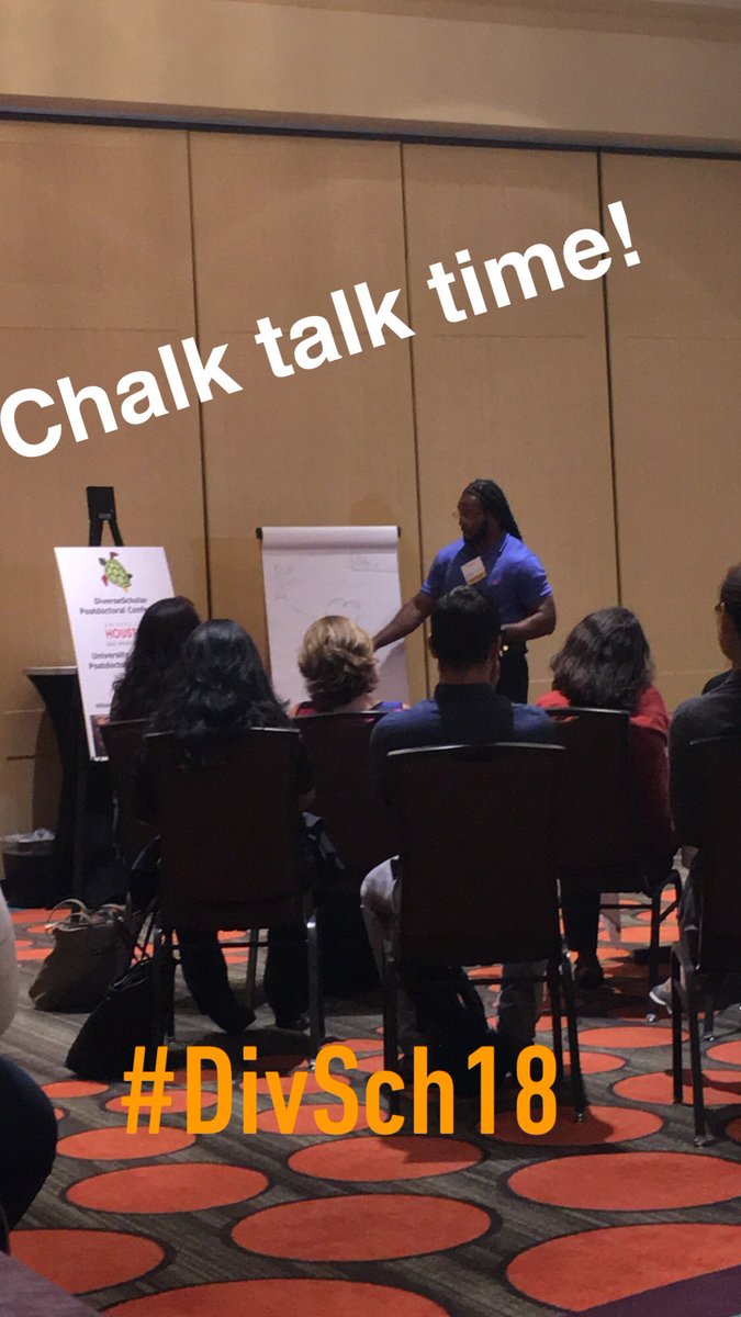 NRMNET's tweet photo. Itโs chalk talk time for #faculty positions demo run through! @MinorityPostdoc @NRMNET #professionaldevelopment #DivSch18 https://t.co/6WlE6YY7d8