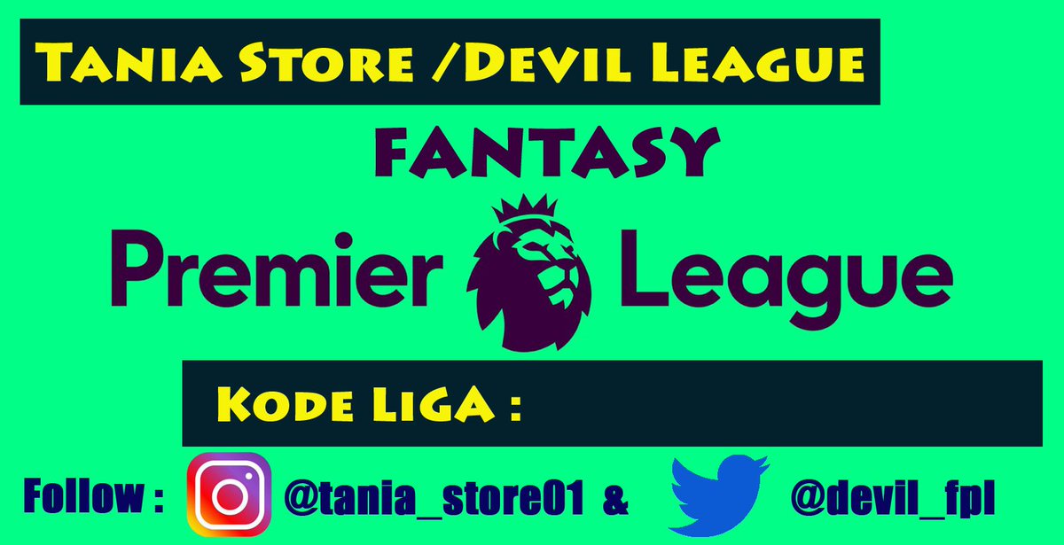 devil_fpl's tweet photo. Yuk join liga dengan follow akun Twitter @devil_fpl dan akun IG @tania_store01 
Hadiah per 10 GW:
Juara 1 pulsa 50k
Juara 2 pulsa 35k
Juara 3 pulsa 25k
Gratis tanpa biaya pendaftaran
Ket: setelah join liga komen di twit ini 
nama manager dan nama tim https://t.co/fA3ZH2YEPh