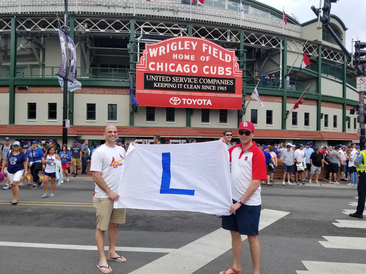 Looks like some #StlCards fans have made it to Wrigley.