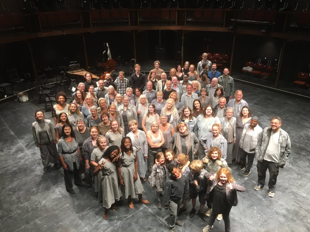 The truly fabulous @OperaBH company (or most of them) and team getting ready for our final performances of #DidoBH. You all really rocked tonight! #operaforall