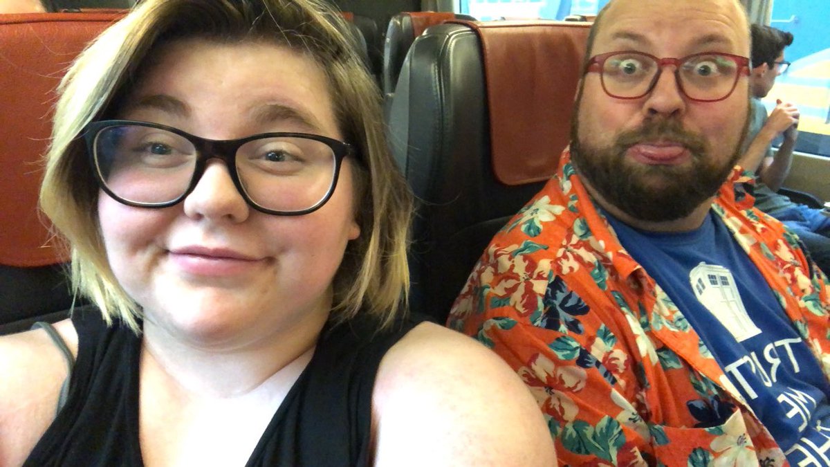 _C8H11NO2's tweet photo. Finally landed in Oshawa with @RevBobF for #GC43, was great to see so many people from the #BCCrew at the airport and bus! Rode my first train! Heck yeah! #faith #BCGC43 @UnitedChurchCda https://t.co/C09lc7449Z