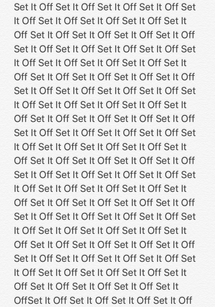 __SetItOff tweet picture