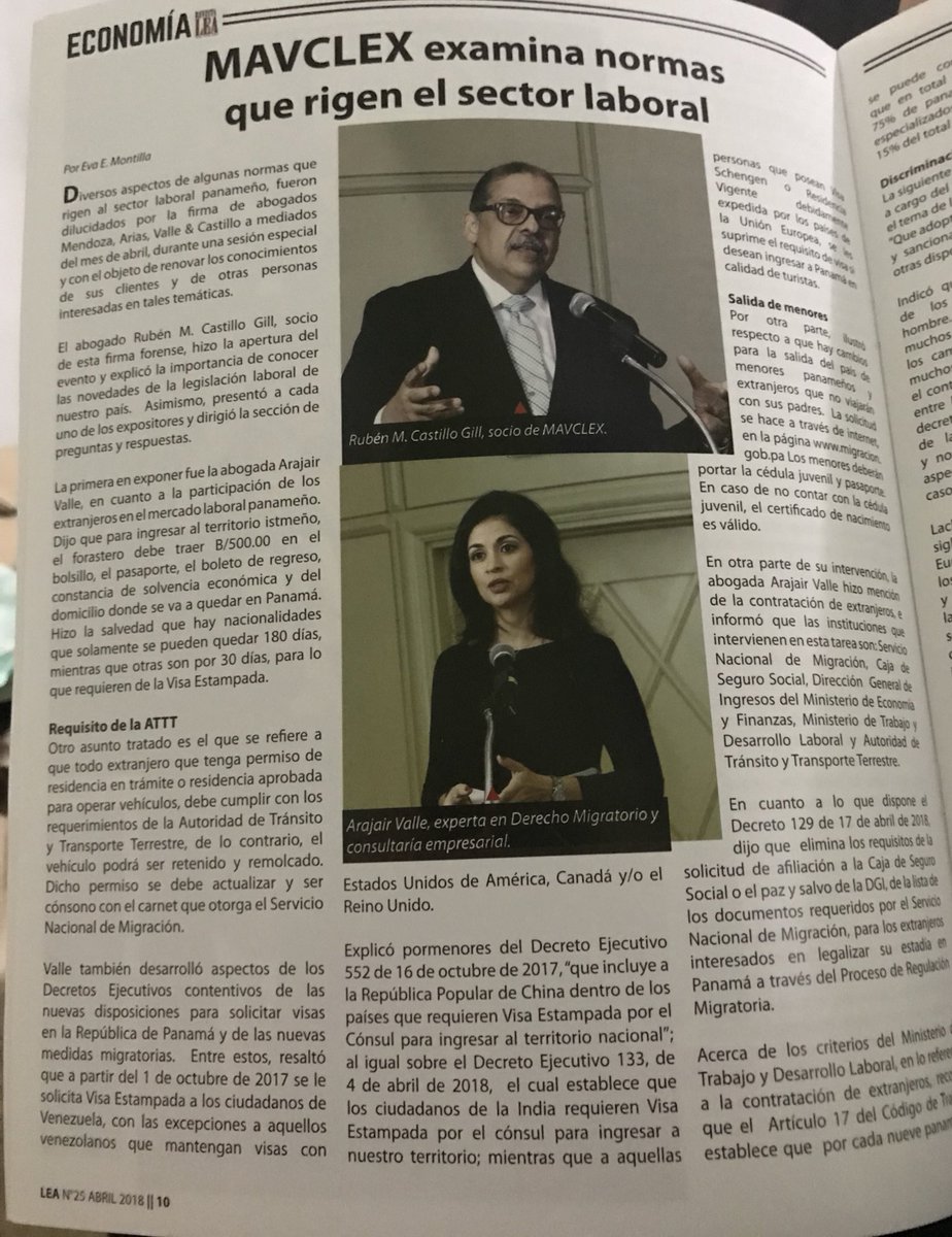 Mavclex's tweet photo. Reseña de nuestras actividades en @revista_lea Desayuno Empresarial del mes de abril. https://t.co/XhsvcucfjZ
