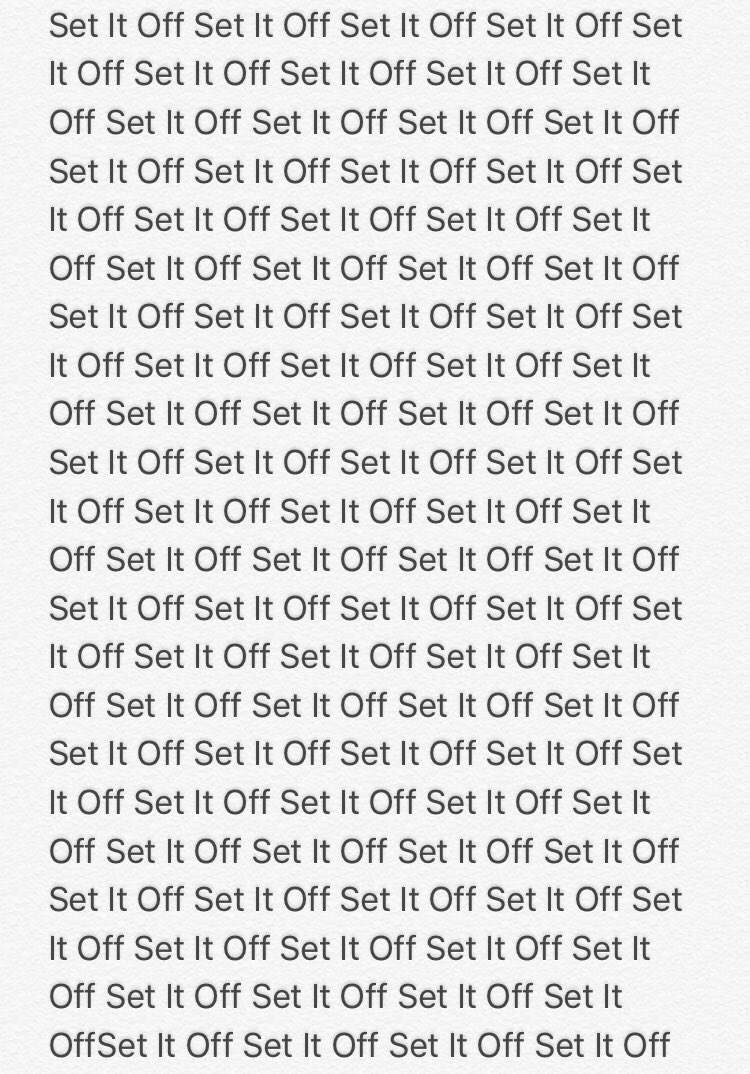 __SetItOff tweet picture