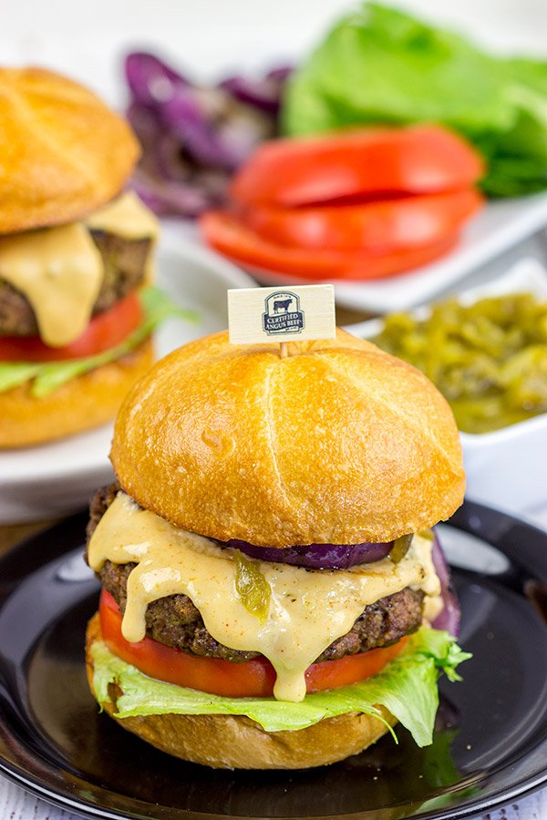SpicedBlog's tweet photo. Grilling out burgers this weekend?  How about making these {Hatch Green Chile Burgers} with @CertAngusBeef?  Add in some pepperjack cheese sauce, and you've got a tasty summer meal! #ad #BestAngusBeef #CertifiedAngusBeef #beefcookalong https://t.co/ucZhXLaCBa https://t.co/OKadnCwFTf