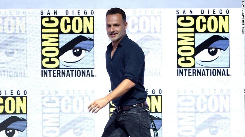 CNN's tweet photo. Prepare to say goodbye to Rick Grimes. During a panel at San Diego Comic-Con, Andrew Lincoln confirmed speculation that he will be exiting "The Walking Dead" https://t.co/RI1J4Y9Xk0 https://t.co/MhLfTo6Qhg