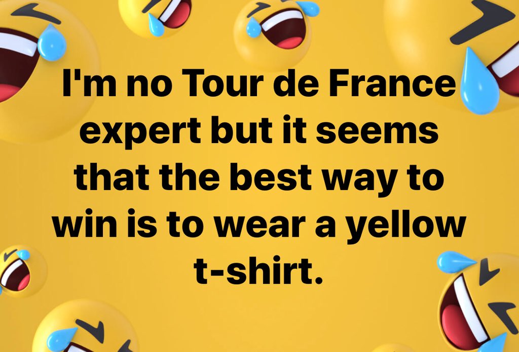 YellowJerseyAdv's tweet photo. #cycling #TourdeFrance #cyclinghumour https://t.co/cK9Z8T6CJg