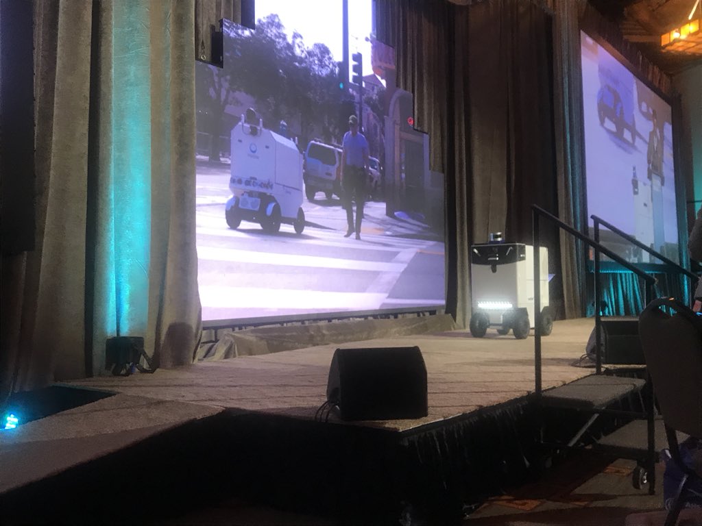 jackie_erickson's tweet photo. .@marblerobot Team having a blast @NatlGovsAssoc Summer Conference!! Our robot is rocking it! #marblerobot #AheadoftheCurve #NGAinSantaFe https://t.co/OOKHXSegMR