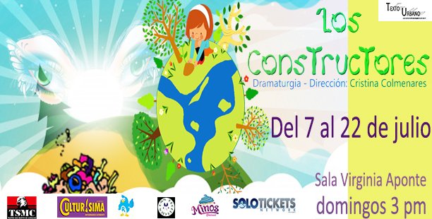 losconstructor's tweet photo. Que hacer este FIN? la @salavirginiaaponte de la UCAB estará presentando @losconstructores Sábados - Domingo a las 3:00 pm Ayuda a nuestros seres mágicos a vencer al destructor @culturisima2000 @Recomendao @ommproduccion @minosgourmet https://t.co/0JAjbbAUqy