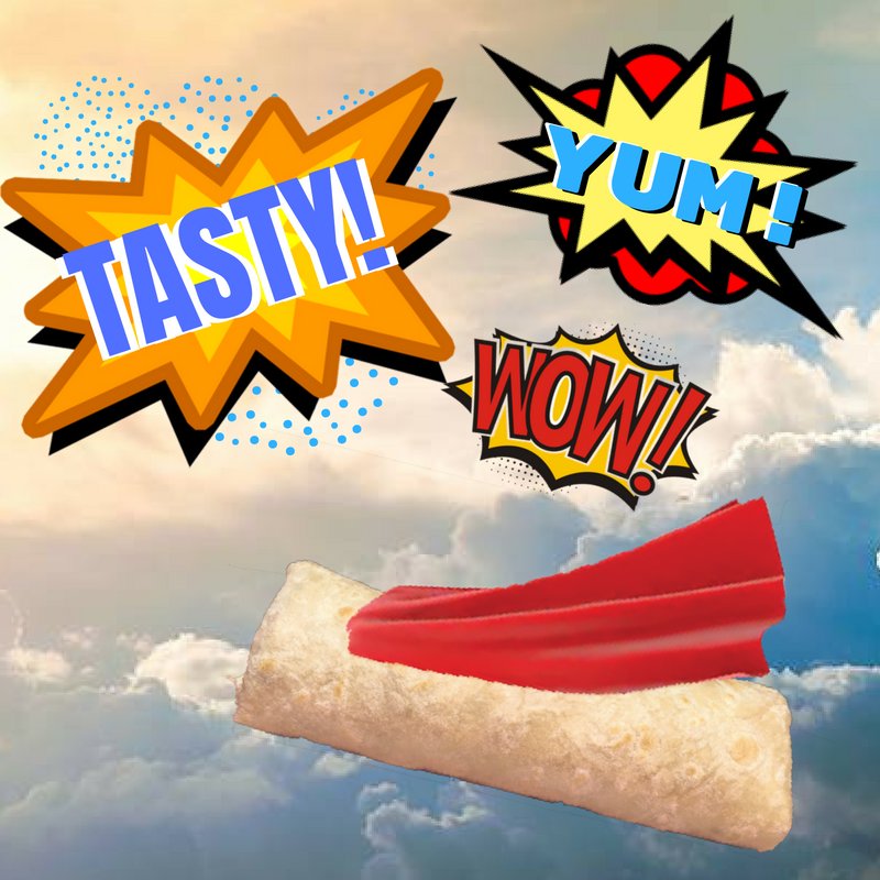 SombreroMexican's tweet photo. Super Burrito is the ultimate @Comic_Con hero, swooping in to rescue your hunger with a #SombreroFix! 🌯 🦸♂️ #SDCC #SDCC2018 #burrito #mexicanfood #sdstyle #californiaburrito #caliburrito #superburrito #superhero #comicconeats #yeahjustbecause @blink182 https://t.co/u1F3gvuvxJ