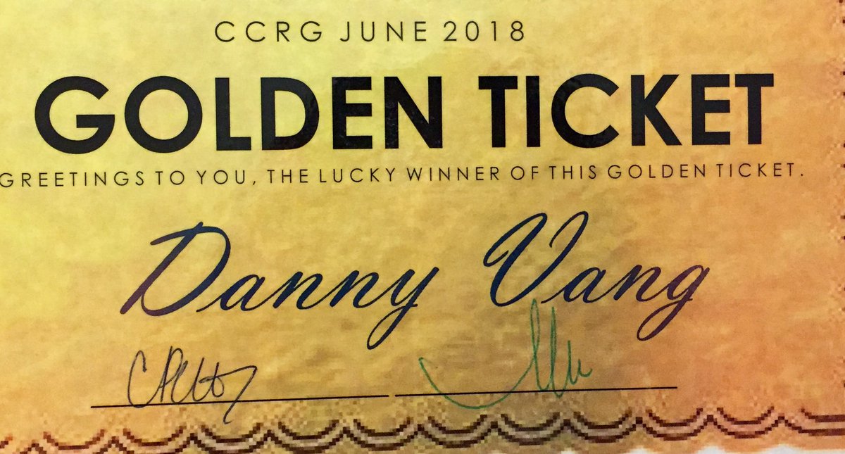 Danny_T_Vang's tweet photo. I guess I was nominated by enough people to receive a #GoldenTicket from #CCRG for my impact to the department and site in Chandler, Arizona. #WellsFargo https://t.co/rjsoCsWHtG