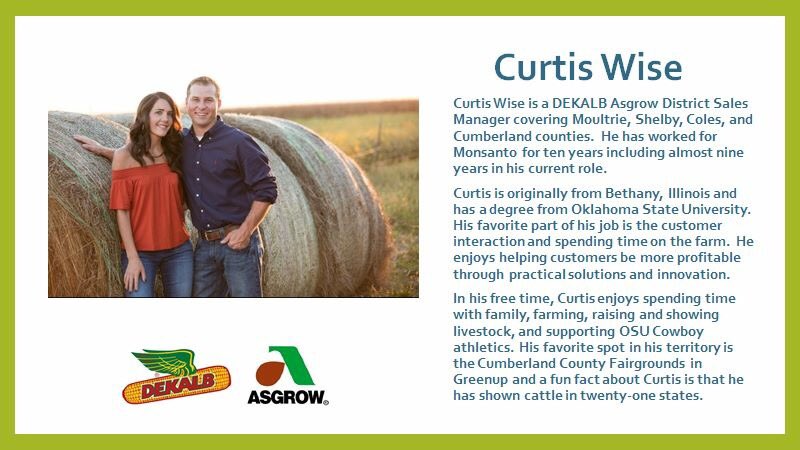 DKAS_SIL's tweet photo. We celebrate #FieldTeamFriday this week by featuring District Sales Manager Curtis Wise. Find your local DEKALB Asgrow representative at the link below:
https://t.co/3VKcfAh5Y4 https://t.co/PpRL15PDaP