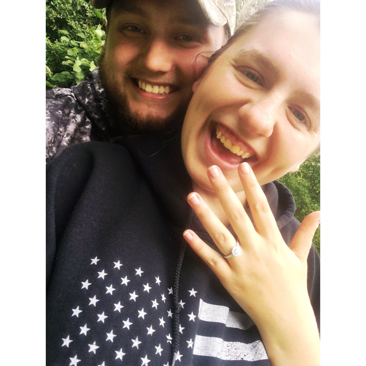 kayla_boltz's tweet photo. I get to spend the rest of my life with my absolute best friend and I couldn’t be more excited 😍😍 say hello to the future Mrs.Smith https://t.co/hFFhBT1p1Q