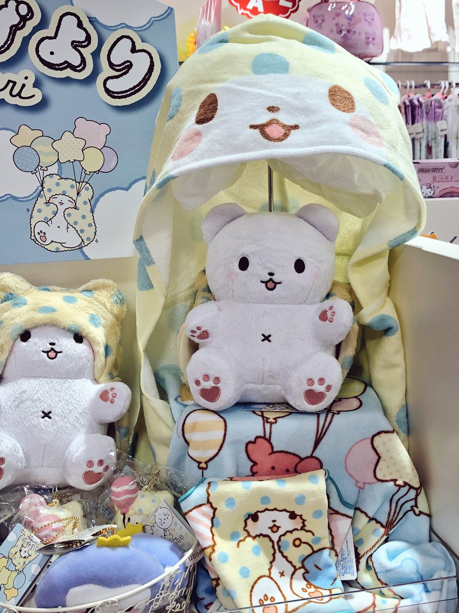 母が撮ってきてくれたモップくんのディスプレイ… ブランケット無いと