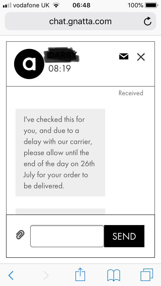 Again I have been disappointed by @ASOS!! Why do I pay for next day delivery when #Hermes never deliver the next day??!!
Then I’ve been told by their customer service to wait until the 26th!!!!!!! How is that anywhere close to next day delivery???