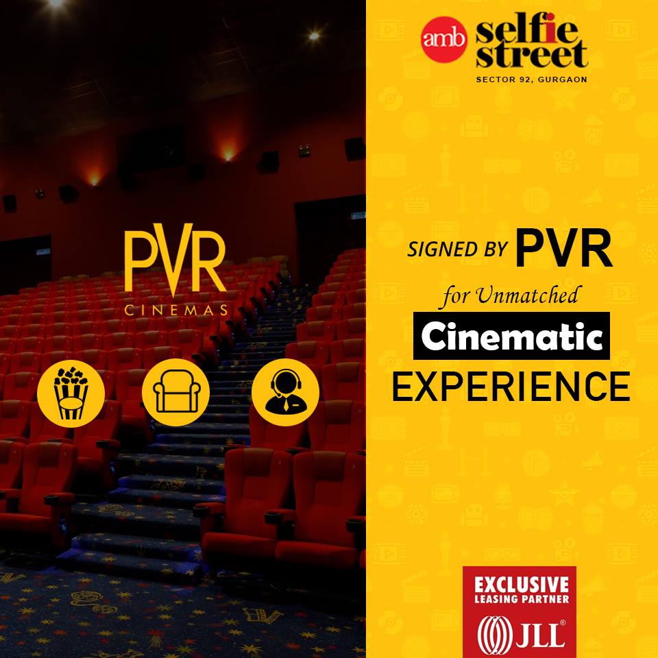 AMB__Group's tweet photo. Selfie Street offers 6 screens PVR Multiplex for a spectacular theatrical, cinematic experience. #RedefiningLandmarks

Visit Us: https://t.co/iIIqpHK4Ad

#PVR #Investment #RentalIncome #Amb #SelfieStreet https://t.co/ssFbfckwbM