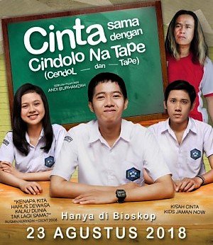 yan_widjaya's tweet photo. Apa akronim Cinta menurut ABG Bugis? Sama dg Cindolo Na Tape alias Es Cendol campur Tape! Sebuah film komedi SMA khas Makassar garapan AndiBurhansyah dari cerita RusminNuryadin, tunggu Agustus 2018! https://t.co/FsFBQ5pCXz