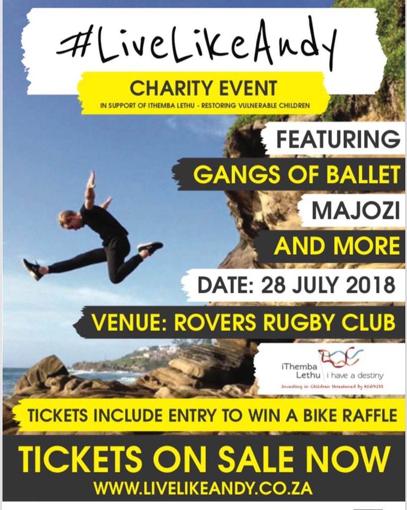 Chaitmac's tweet photo. Just finished shooting the bike we giving away for the #livelikeandy event. Come join us and @GangsOfBallet @NhlanhlaMajozi #verndapanda and more and stand a chance to win the beautiful custom CB400. All proceeds go to the Ithemba Lethu children’s home in Durban. https://t.co/2vjhqvp5iJ