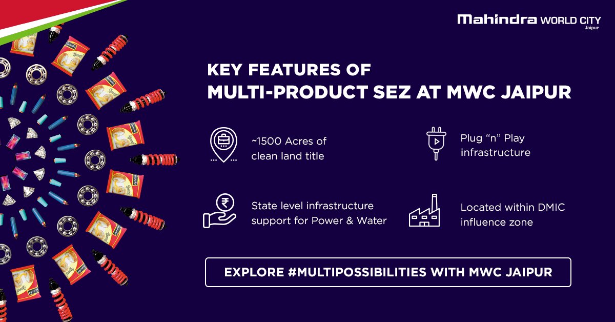 Mah_WorldCity's tweet photo. MWC #Jaipur is accelerating #industrial growth in #Rajasthan via quality #infrastructure and a world-class #business eco-system.
Explore #MultiPossibilities at: https://t.co/SRftghROaP https://t.co/PYa1LsTknI