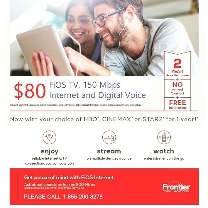 FiosFrontier's tweet image. Frontier FiOS TV, FiOS Internet and Digital Voice