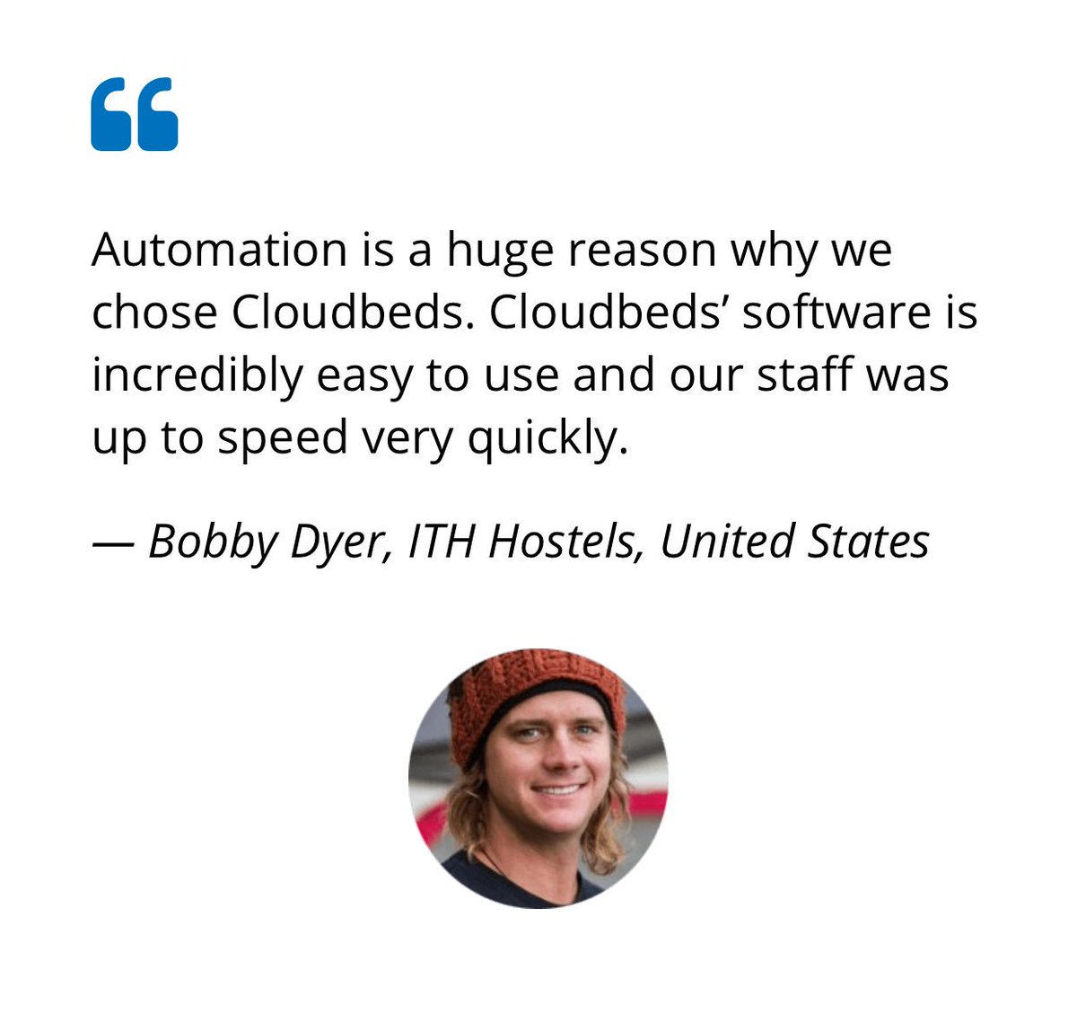 victortofan's tweet photo. Why would you join @Cloudbeds ?
#Automation, #EasyToUse, #QuickOnBoarding
Start today with a #Free #Demo and experience the #power of our #AllinOne #PropertyManagementSoftware -> https://t.co/e0TCKQN1m1 Go visit
@TravelersHouse - thank you for sharing your #experience with us. https://t.co/AvqOo2t9Zp