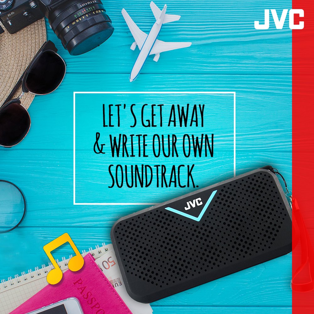 JVCIndiaOff's tweet photo. Your travel time needs premium sound quality, unmatched style, and battery life to last the whole weekend. Tell us where you are headed with #JVCSpeakers #PerfectWeekendCompanion #WeekendEssential https://t.co/lybKHMEHCI