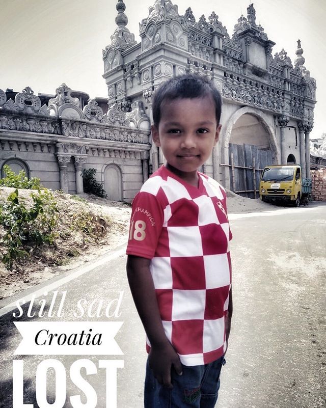 donacishirts's tweet photo. Bangladesh boy Still sad croatia lost #bangladesh #dhaka #uttara #croatia #worldcupfinal #donaci #sublimation #sportswear #football #soccer #worldchampion #xtremeperformance #voetbalshirt #footballshirt https://t.co/SP3a7MHLof https://t.co/vPpWTZPpYs