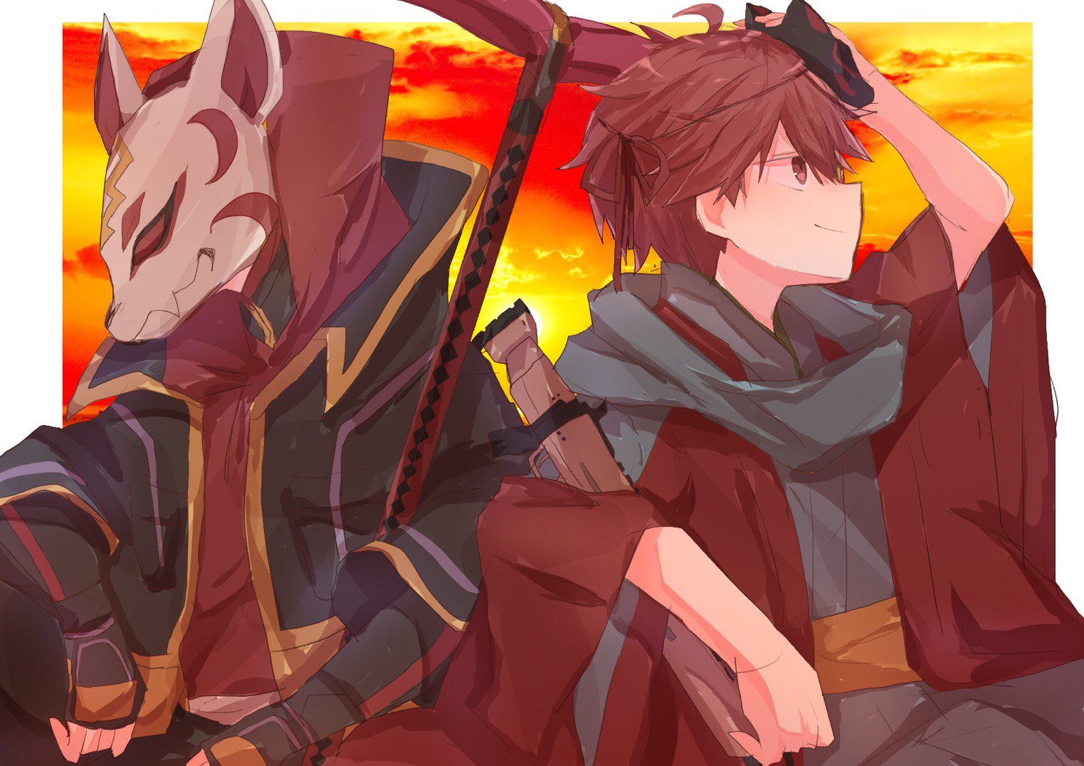 いつき おはようございます 今日も一日暑そうなので水分補給しっかりしてね ちぃさん Kuroh728 と フォートナイトの話してて ドリフトスキンかっこいいねって話してたら翌日に描いて昨日の夜 急に渡してくれた なんやあの性別女性のイケメン