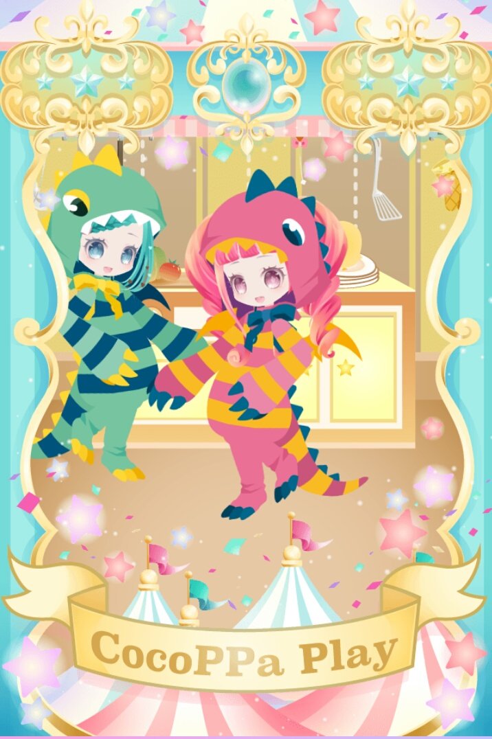 mell_cp's tweet photo. 一人で恐竜双子コーデ…寂しくなi(殴(´；д；｀)
#ココプレ
#CocoPPaPlay https://t.co/ZJCKCbmiN9
