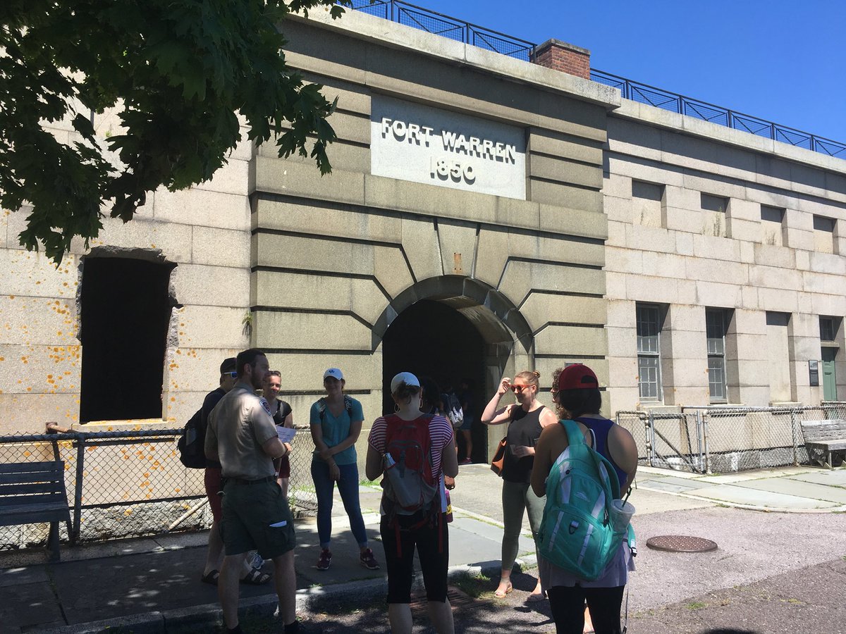 PlaceBasedBOS's tweet photo. A great end to the week on George’s Island. Reflecting on the week with a long range, new perspective of the city. Let’s continue the conversation and coauthorship. #PlaceBasedBos @BostonSchools https://t.co/vRG61cGN0L