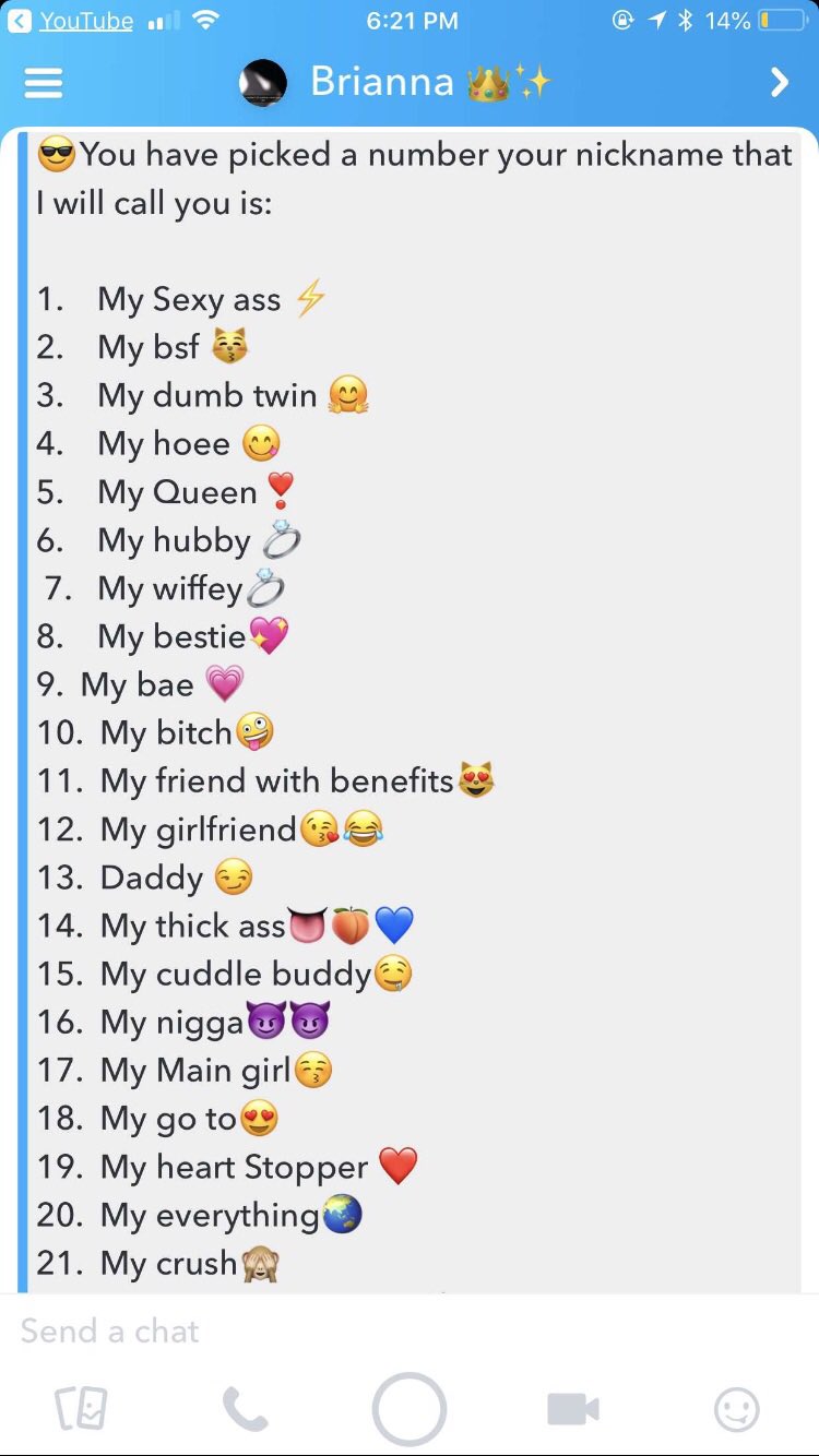 Names to call your crush