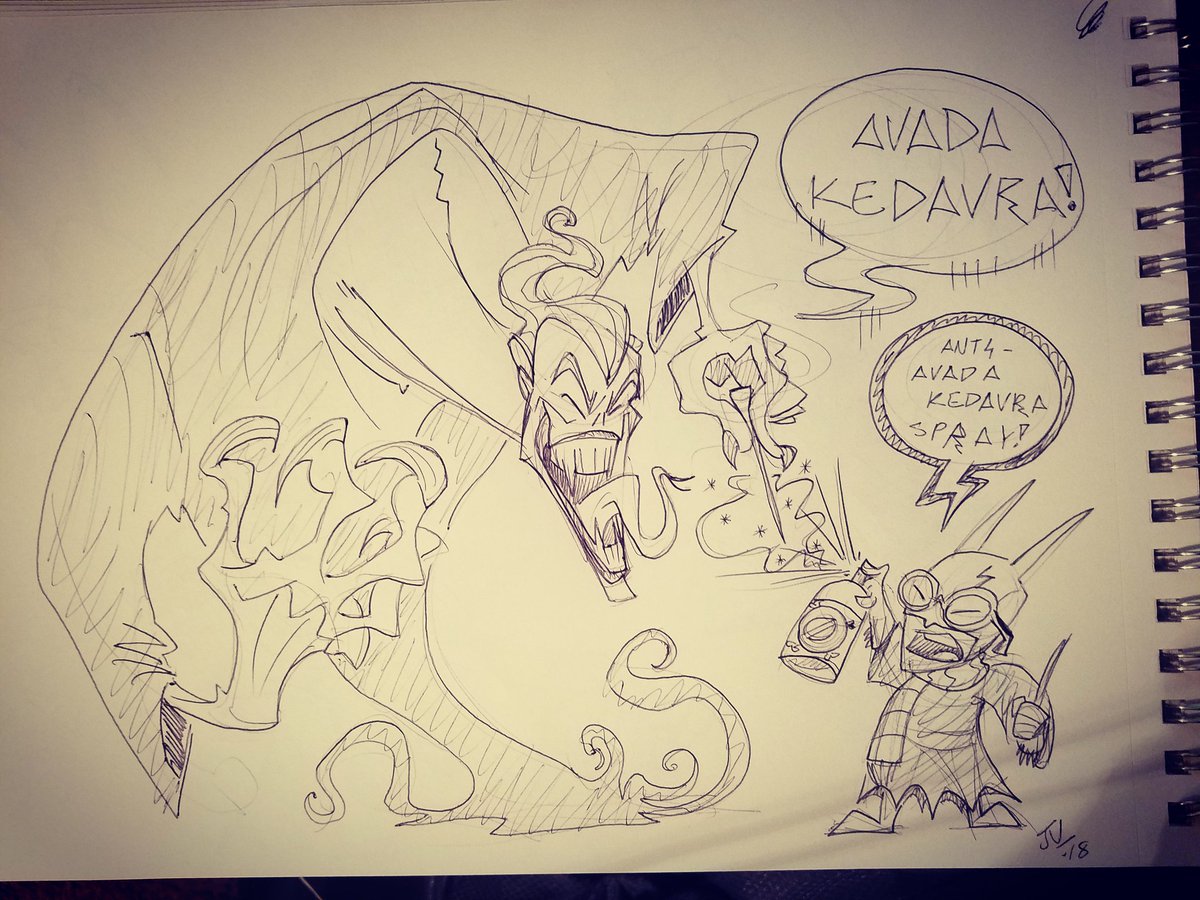 the_varvs's tweet photo. Big debate tonight!

#batman #joker #harrypotter #lordvoldemort #voldemort #antispray #thevarvs #rivrav #varvir #ghosttoast #2018 #doodles https://t.co/P0UzsEN935
