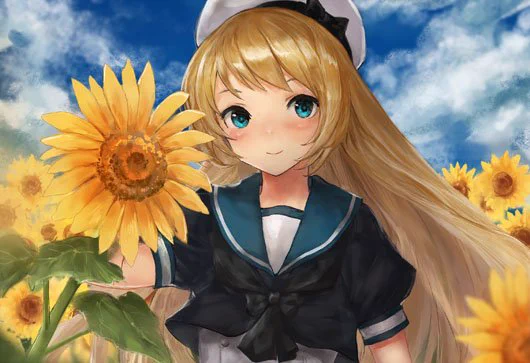 【宣伝】7/27発売の艦隊これくしょん -艦これ- 電撃コミックアンソロジー 佐世保鎮守府編17にて口絵を描かせていただきました。夏っぽいイメージでJervisを描いてます。よろしくお願いします。 