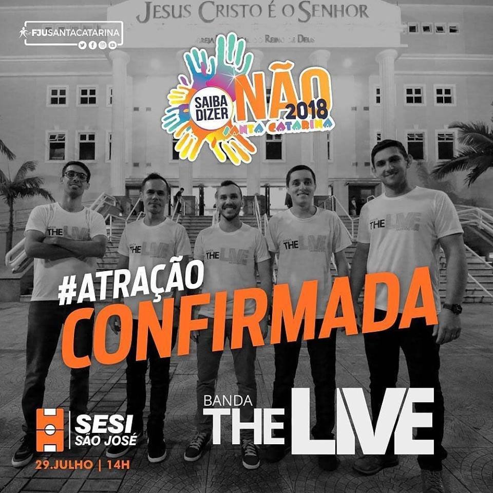 jesieloening's tweet photo. A banda The Live vai estar junto e misturado com a gente no maior evento do ano. Já estamos contando os dias, esperamos te ver lá. #SDN29SC https://t.co/qO3pK3qoFv