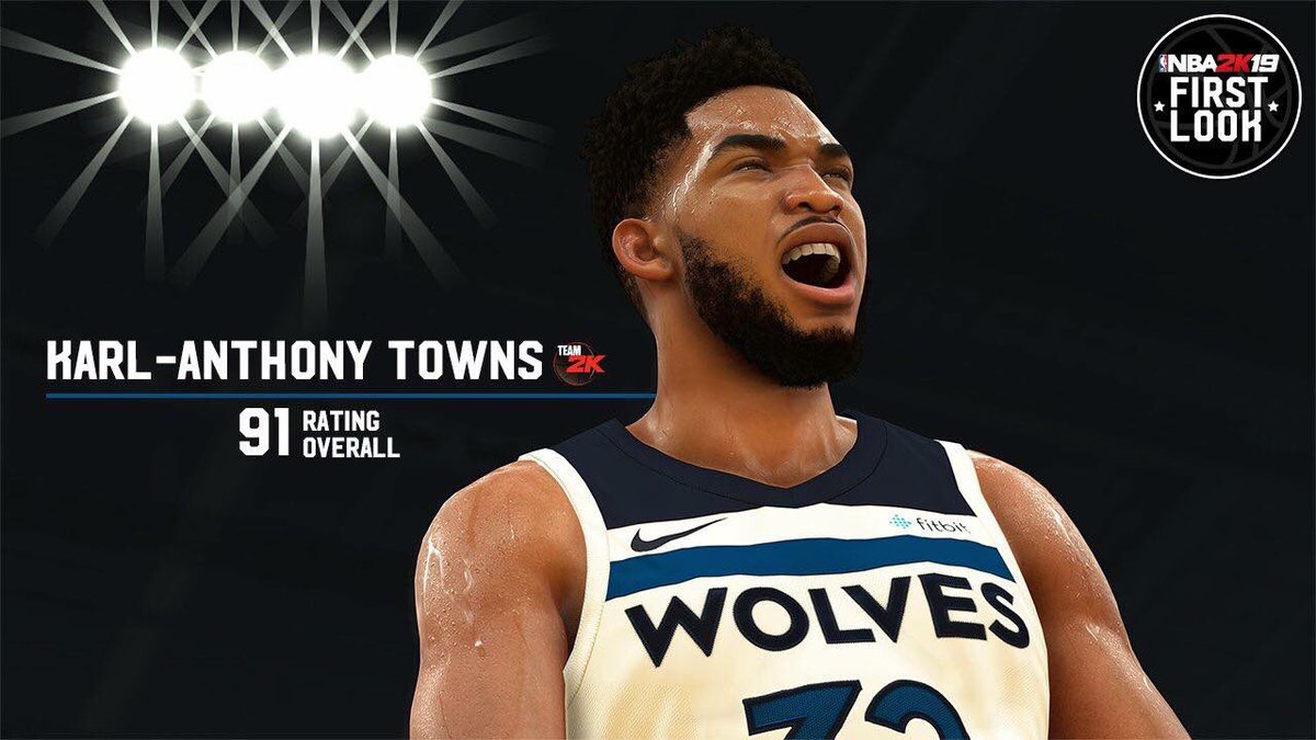 GlobalGamersL's tweet photo. 9️⃣1️⃣👀 #KAT First Look #NBA2k19 #NBA2k19ratings https://t.co/XB3H59lXND