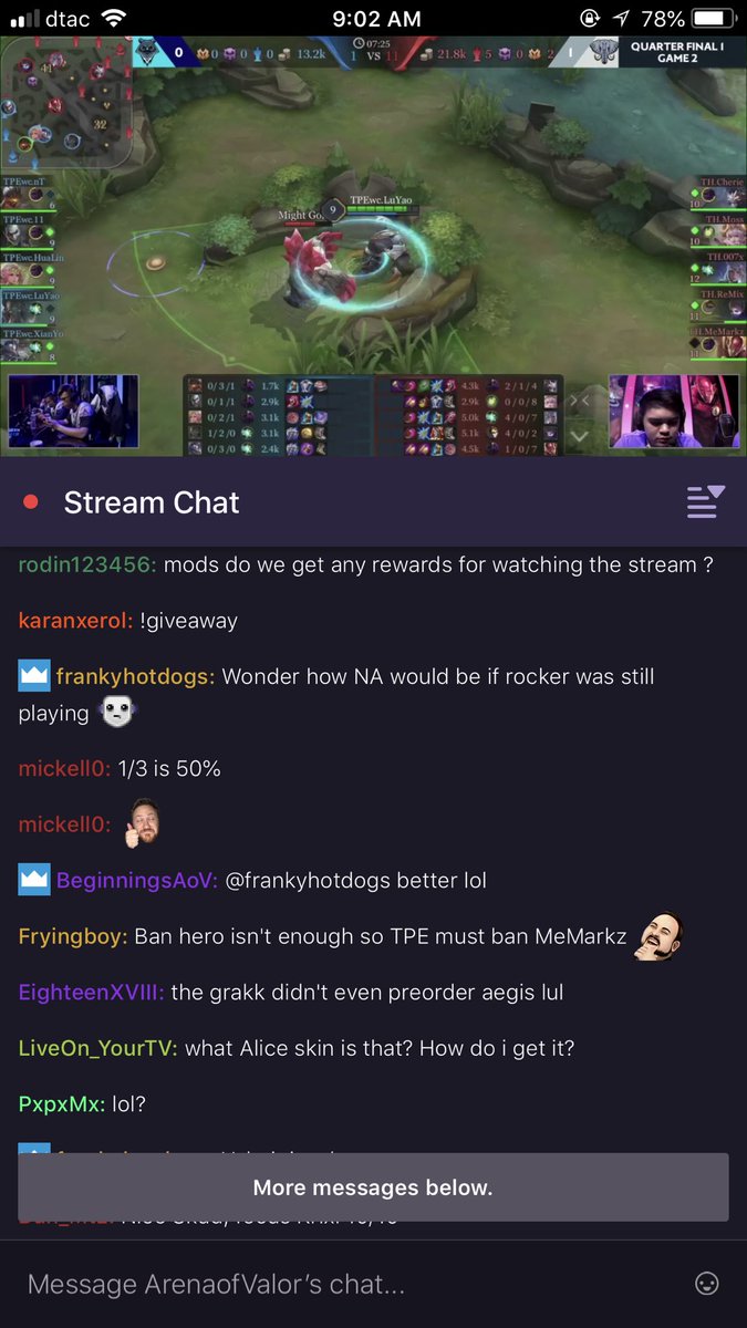cynicalbiish's tweet photo. ใน twitch บอกให้ nerf thailand บอกว่าไืทย op อีกคนบอกแบนฮีโร่ไม่พอให้แบน memarkz 55555555555555 #itcitybacon https://t.co/mYkqyycFiu
