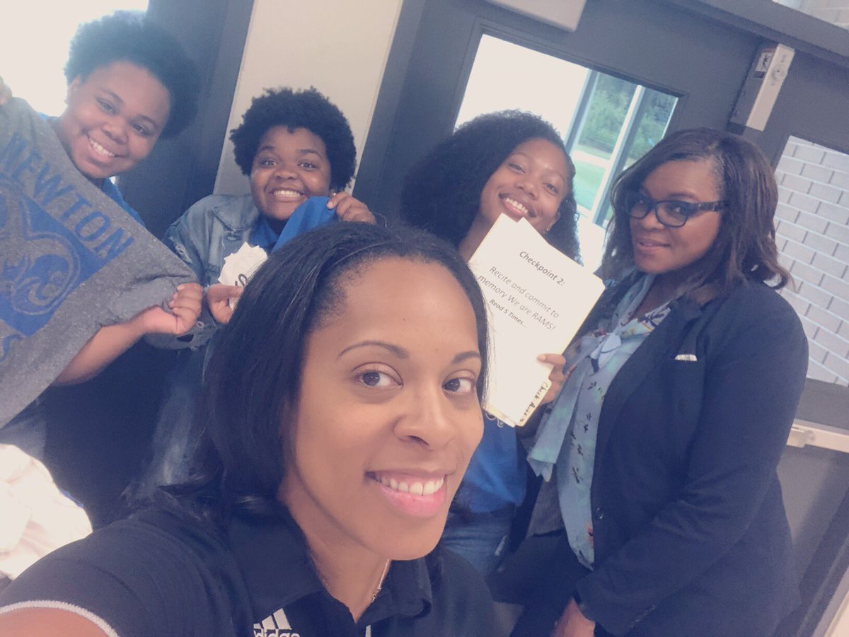 kestanfield's tweet photo. We had a wonderful day w/our new teachers @Newton_High #orientation #RAMazingRace #scavengerhunt #email101 #ncssbethebest #RAMbassadors #CheckPoint2 @NewtonCoSchools #Mission #Vision #ROTC #RamsRise 🐑 #BESTTeacherLeaders https://t.co/XoGCKDqnPk