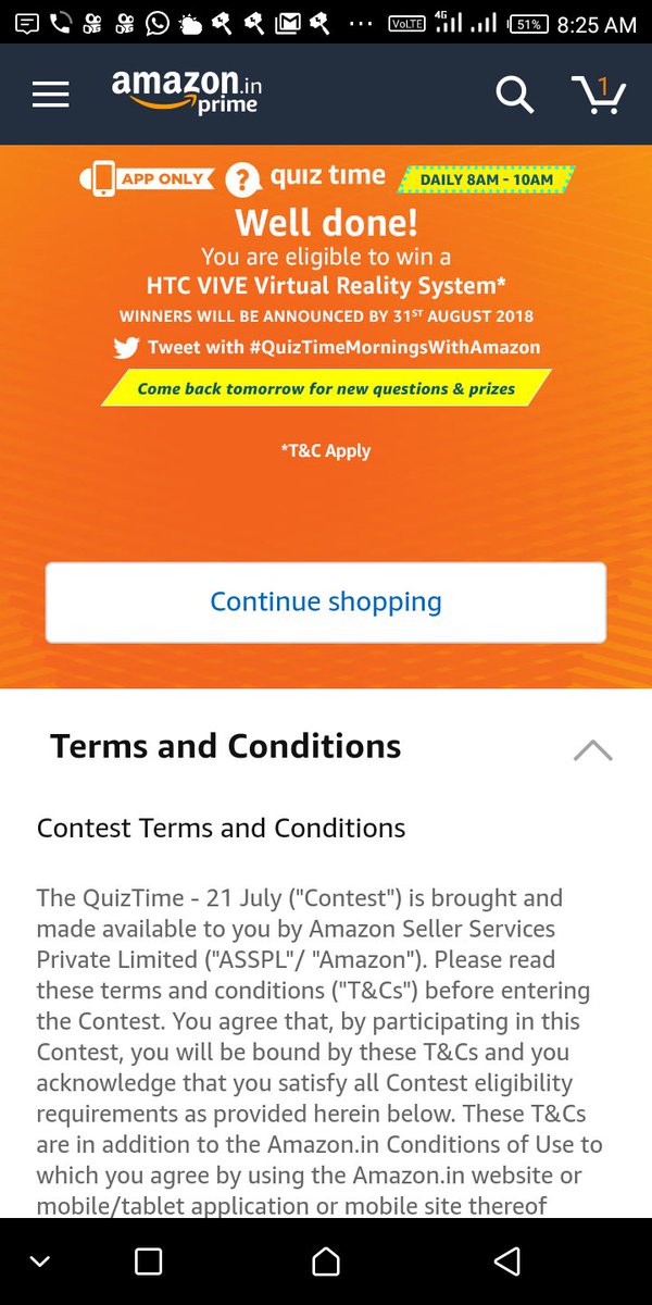 monu546's tweet photo. #QuizTimeMorningsWithAmazon https://t.co/wfsGr8r4NF
