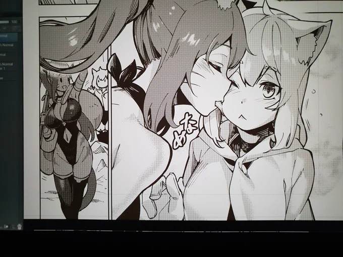 CINTIQ で描いています。最高ヤーー!!! 