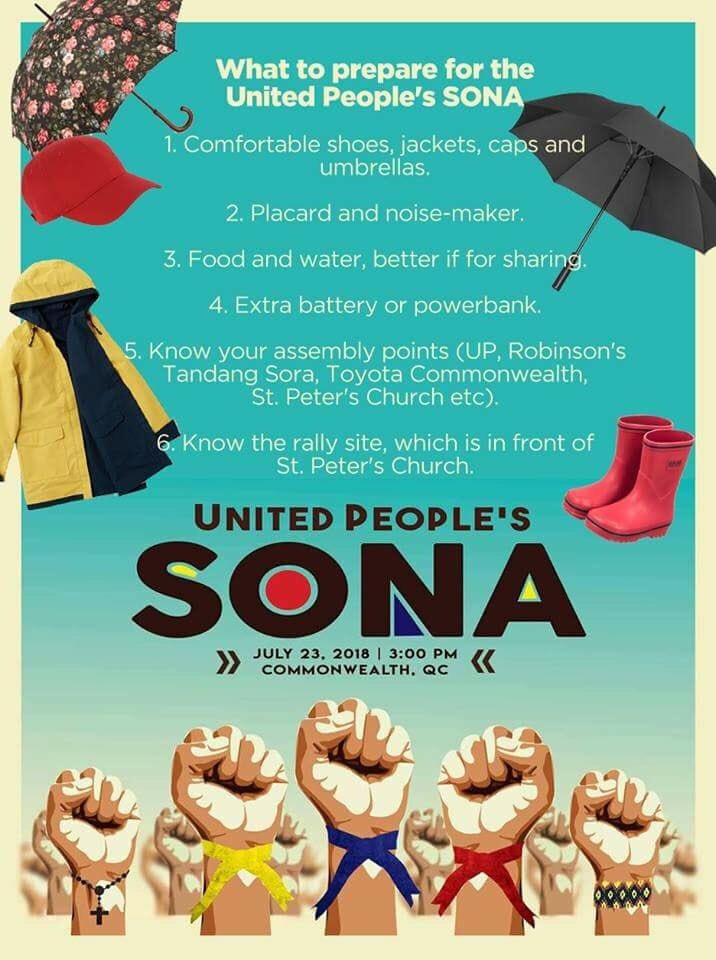 TheMovementPHL's tweet photo. What to prepare for the #UnitedPeoplesSONA
Pass it on https://t.co/cTfqlWLFbp