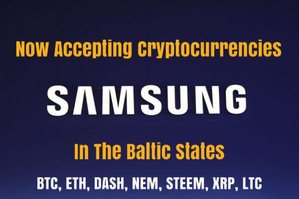 CryptoBoomNews's tweet photo. #Samsung Stores in the Baltic Region Now Accepting #Cryptocurrency! 

#BTC #ETH #DASH #NEM #STEEM #XRP #LTC 
https://t.co/dr7YGmXatd https://t.co/DOSPS9fqTx
