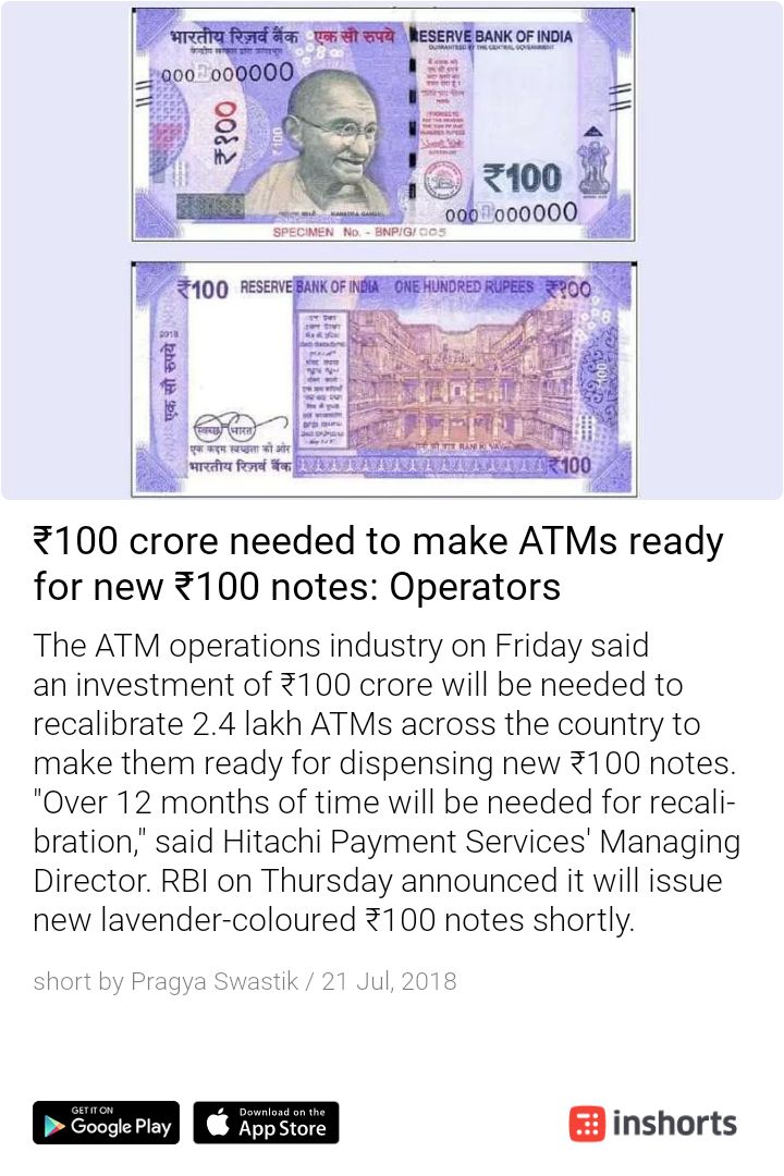 baking_bad_69's tweet photo. As if the ATM situation right now wasn't bad enough!! 🤦♂️
#100RupeesNote #AcheDin #Facepalm https://t.co/eHBqnycbp2