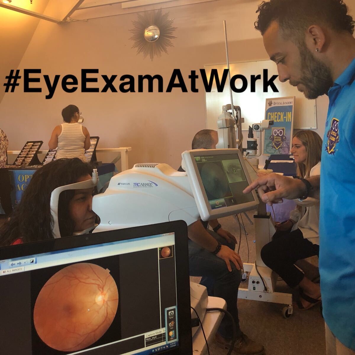 opticalacademy1's tweet image. Eye Exam And Eyeglasses at work. Where is should be. 

#worksitevisiondirect #eyeexamatwork #eyeglassesatwork #onsiteeyecare #mobilevision