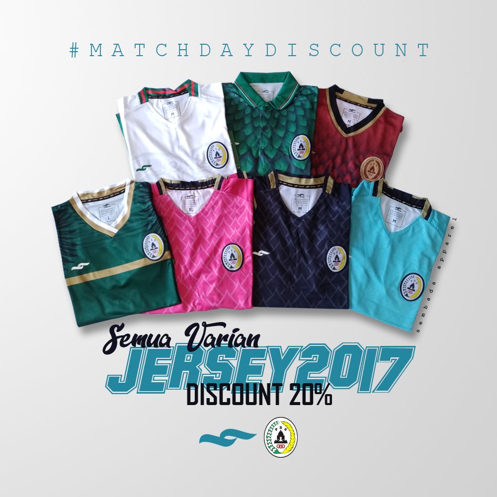 smbd_id's tweet photo. #MATCHDAYDOSCOUNT Part-2 kembali lagi hari ini (22/7), Diskon spesial 20% untuk semua varian Jersey SV PSS Sleman 2017.

Sembada Store: 
Outlet Seturan buka jam 09:00-17:00
Mobile Outlet @ MIS buka jam 12:00-18:00 https://t.co/XmfQfWvULZ