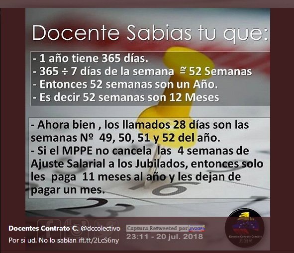 YV2GFI's tweet photo. @dccolectivo #docentes Pobresores  👨🏾‍🏫👩🏾‍🏫@𝕐𝕍𝟚𝔾𝔽𝕀 : Por si no lo sabían ... #RT https://t.co/smclxDI5sx
