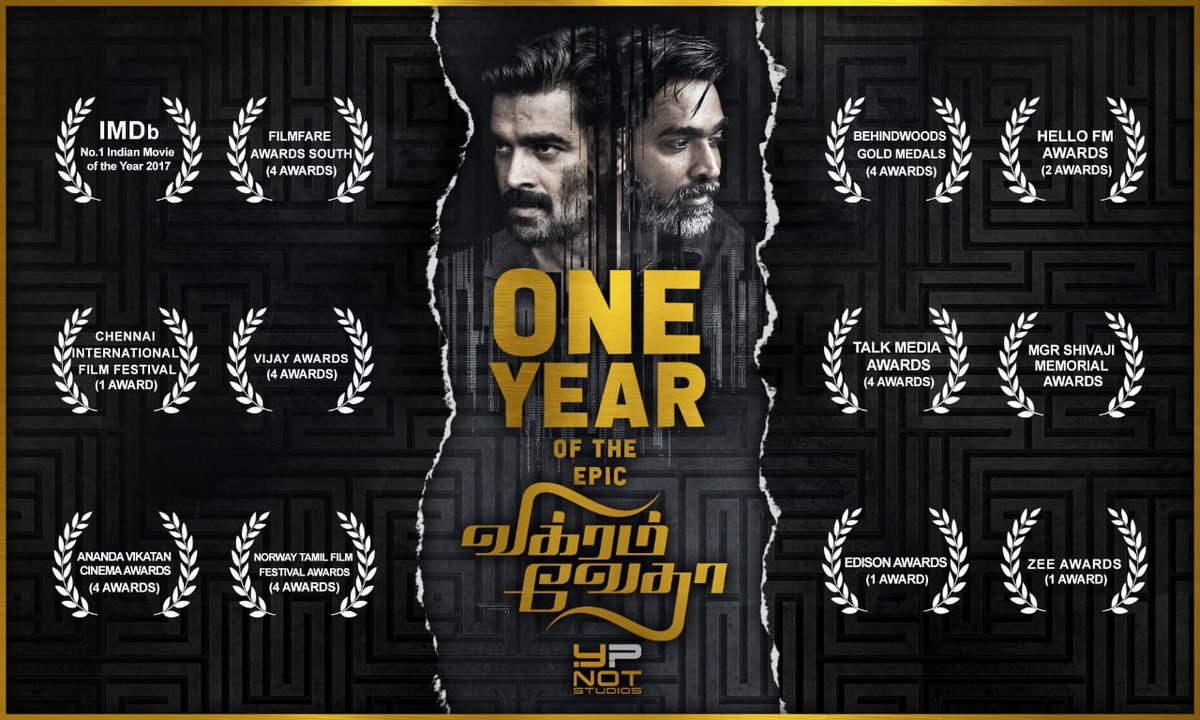 Kollywood Cinema 1yearofbbvikramvedha Best Story Excellent Screenplay Outstanding Bgm Super Song Sethu Sensational Acting Lead Performance Super One Of The Best Movie Of Year 17 T Co K7hftusjef