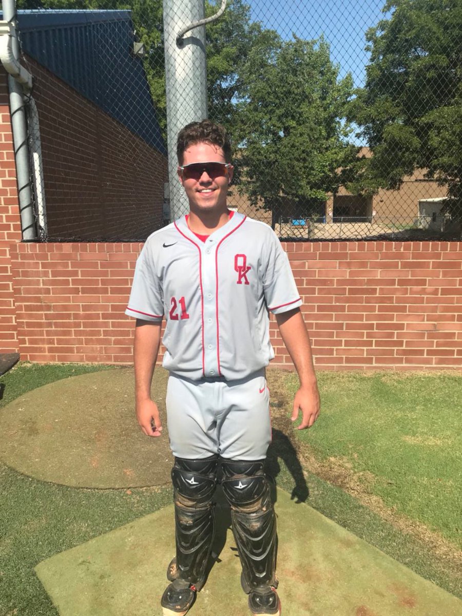 OK_Instructs's tweet photo. Road trip to Arkansas to play some ball! Shoutout to the VTool players of the game here in Arkansas so far: Chance Westervelt, Nollan Koon, Caleb Isaacs, and Logan Rutledge. #OKinstructs https://t.co/GdcLCweKlO