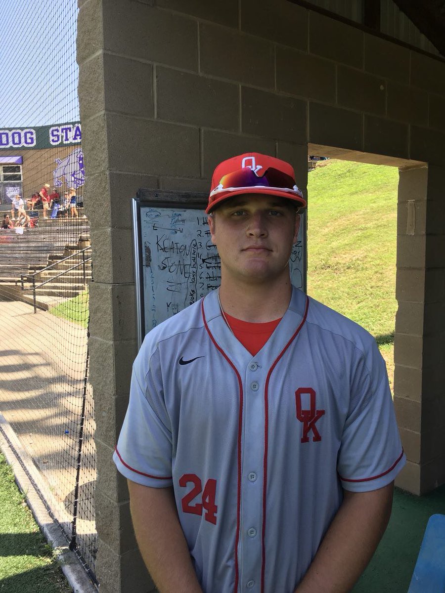 OK_Instructs's tweet photo. Road trip to Arkansas to play some ball! Shoutout to the VTool players of the game here in Arkansas so far: Chance Westervelt, Nollan Koon, Caleb Isaacs, and Logan Rutledge. #OKinstructs https://t.co/GdcLCweKlO