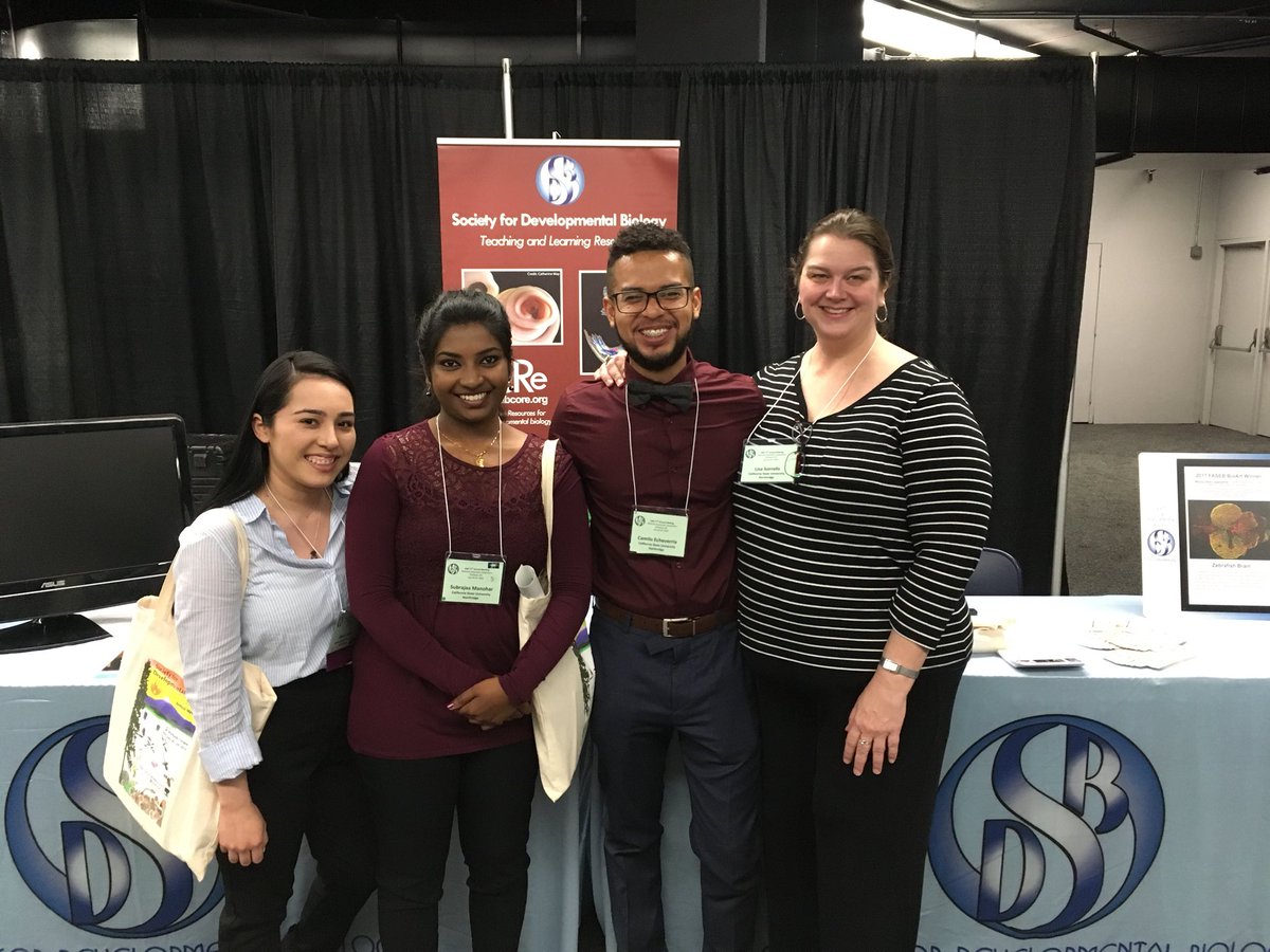 RogersLabUCD's tweet image. So proud of my students! Congratulations on representing the #RogersLab and @csunorthridge so well @ #2018SDB Alexis, Camilo, Lisa and Subrajaa! @smithlks @AlexisSci